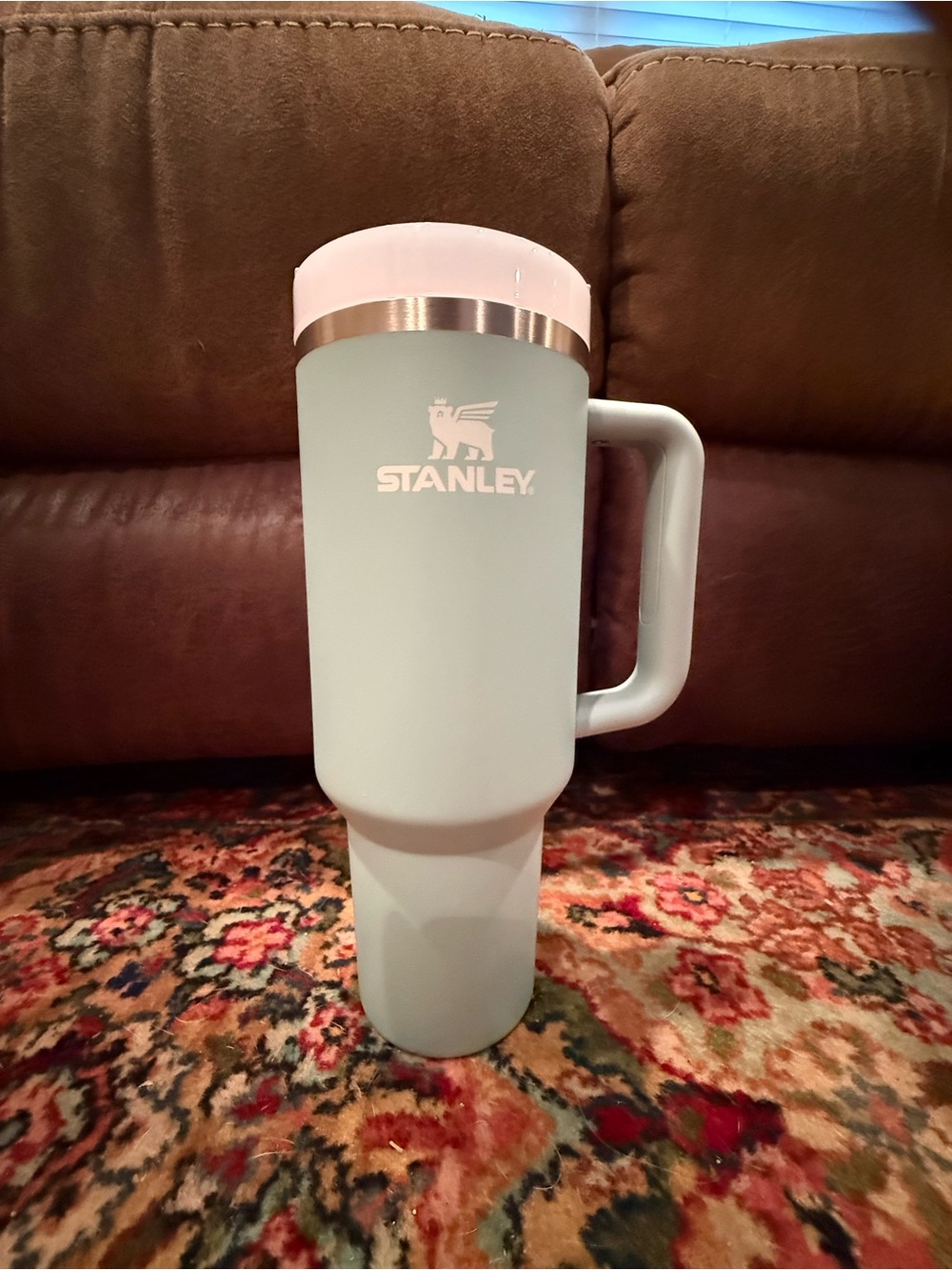 Stanley Mint Green Travel Mug with Handle